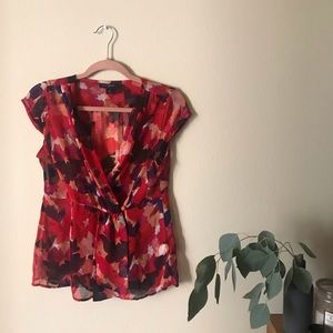 Banana republic floral blouse top